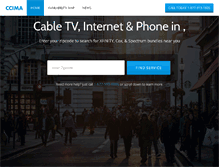 Tablet Screenshot of cablecompaniesinmyarea.net